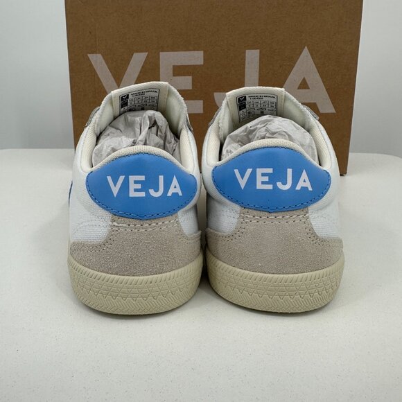 Veja Volley Canvas Sneakers size 9 Women's 40 EU White-Aqua Blue Shoes BRAZIL - Picture 6 of 12
